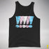 Transgender Pride Exclamation Points Premium Tank Top - Black
